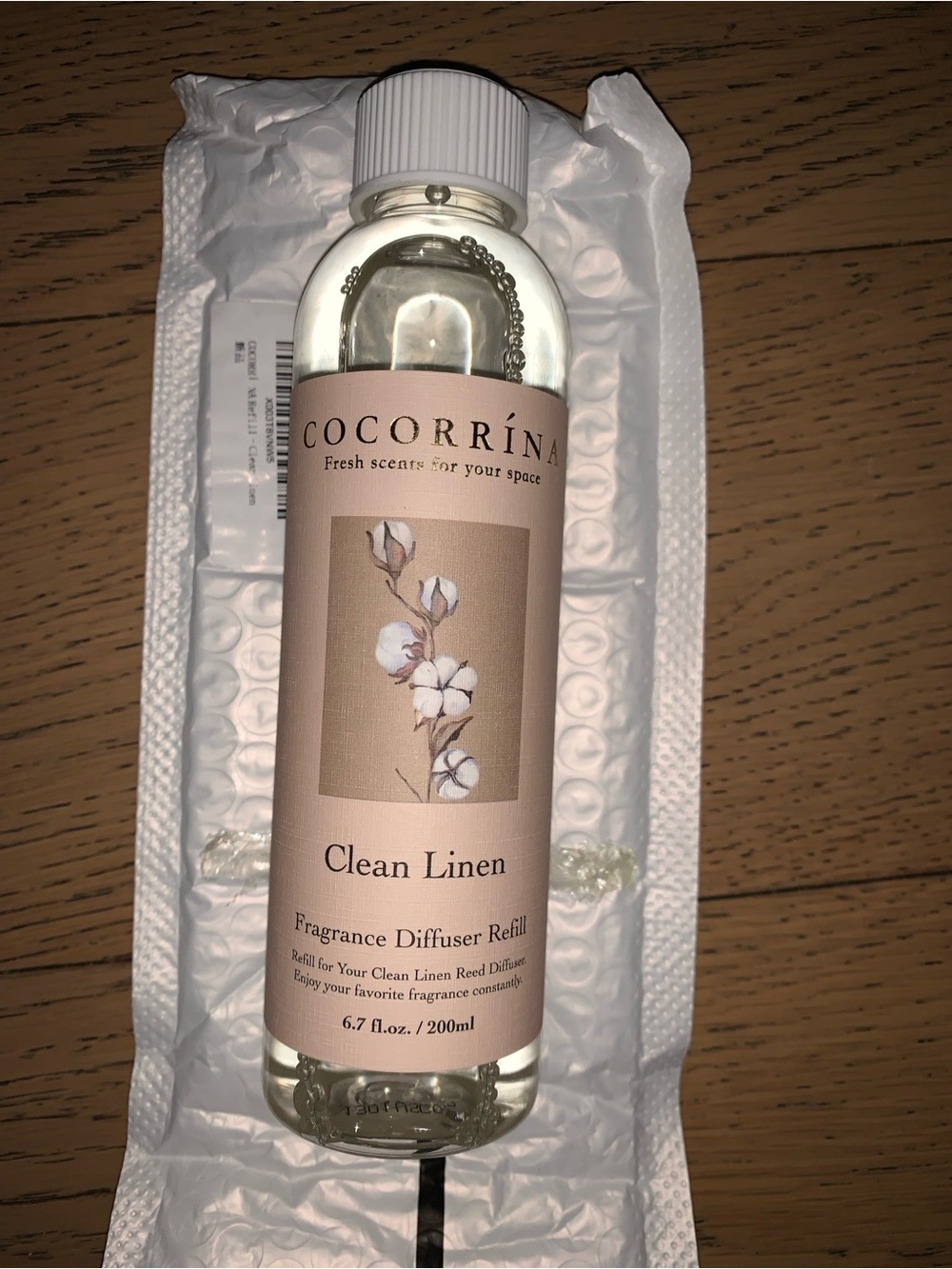 COCORRINA Clean Linen Fragrance Diffuser Refill 6.7 fl oz
